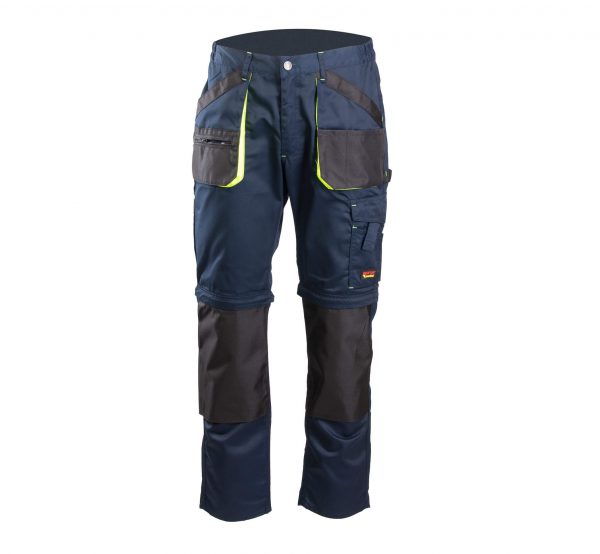 Darba Bikses Šorti Ērtas Kvalitatīvas Mūsdienīgas Labas Staipīgas Zilā Krāsā 2 in 1 PRACTICAL Brixton Safety Workwear Detachable Legs Navy Blue Darba Apģērbs Danett Depo Ksenukai Krauta Cenuklubs