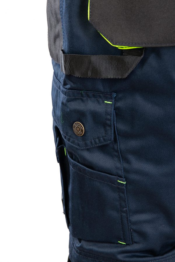 Darba Bikses Šorti Ērtas Kvalitatīvas Mūsdienīgas Labas Staipīgas Zilā Krāsā 2 in 1 PRACTICAL Brixton Safety Workwear Detachable Legs Navy Blue Darba Apģērbs Danett Depo Ksenukai Krauta Cenuklubs