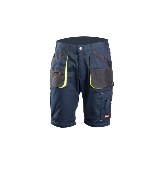 Darba Bikses Šorti Ērtas Kvalitatīvas Mūsdienīgas Labas Staipīgas Zilā Krāsā 2 in 1 PRACTICAL Brixton Safety Workwear Detachable Legs Navy Blue Darba Apģērbs Danett Depo Ksenukai Krauta Cenuklubs