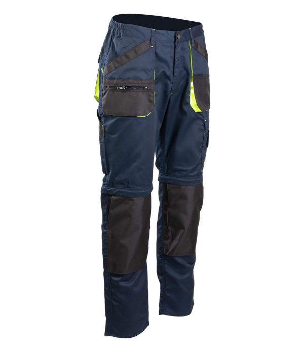 Darba Bikses Šorti Ērtas Kvalitatīvas Mūsdienīgas Labas Staipīgas Zilā Krāsā 2 in 1 PRACTICAL Brixton Safety Workwear Detachable Legs Navy Blue Darba Apģērbs Danett Depo Ksenukai Krauta Cenuklubs