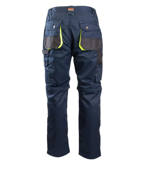 Darba Bikses Šorti Ērtas Kvalitatīvas Mūsdienīgas Labas Staipīgas Zilā Krāsā 2 in 1 PRACTICAL Brixton Safety Workwear Detachable Legs Navy Blue Darba Apģērbs Danett Depo Ksenukai Krauta Cenuklubs