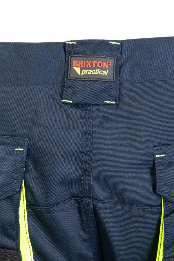 Darba Bikses Šorti Ērtas Kvalitatīvas Mūsdienīgas Labas Staipīgas Zilā Krāsā 2 in 1 PRACTICAL Brixton Safety Workwear Detachable Legs Navy Blue Darba Apģērbs Danett Depo Ksenukai Krauta Cenuklubs