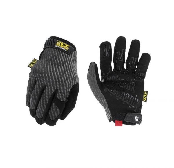 Darba Cimdi Ērti Lēti Kvalitatīvi Labas Kvalitātes Staipīgi Melni THE ORGINAL CARBON Mechanix Gloves Safety Workwear 30th Anniversary Trek Dry TPR Velcro Black Darba Apģērbs Aksesuārs Danett Depo Ksenukai Krauta 220 1a